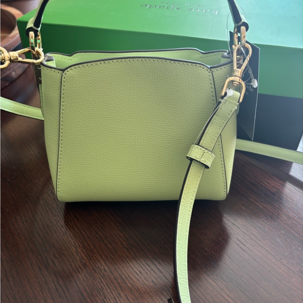 Kate Spade Green Leather Crossbody Bag, NWT!